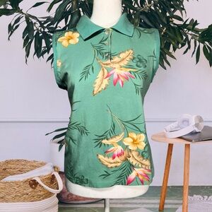 Vintage Sonoma Floral Tropical Tank